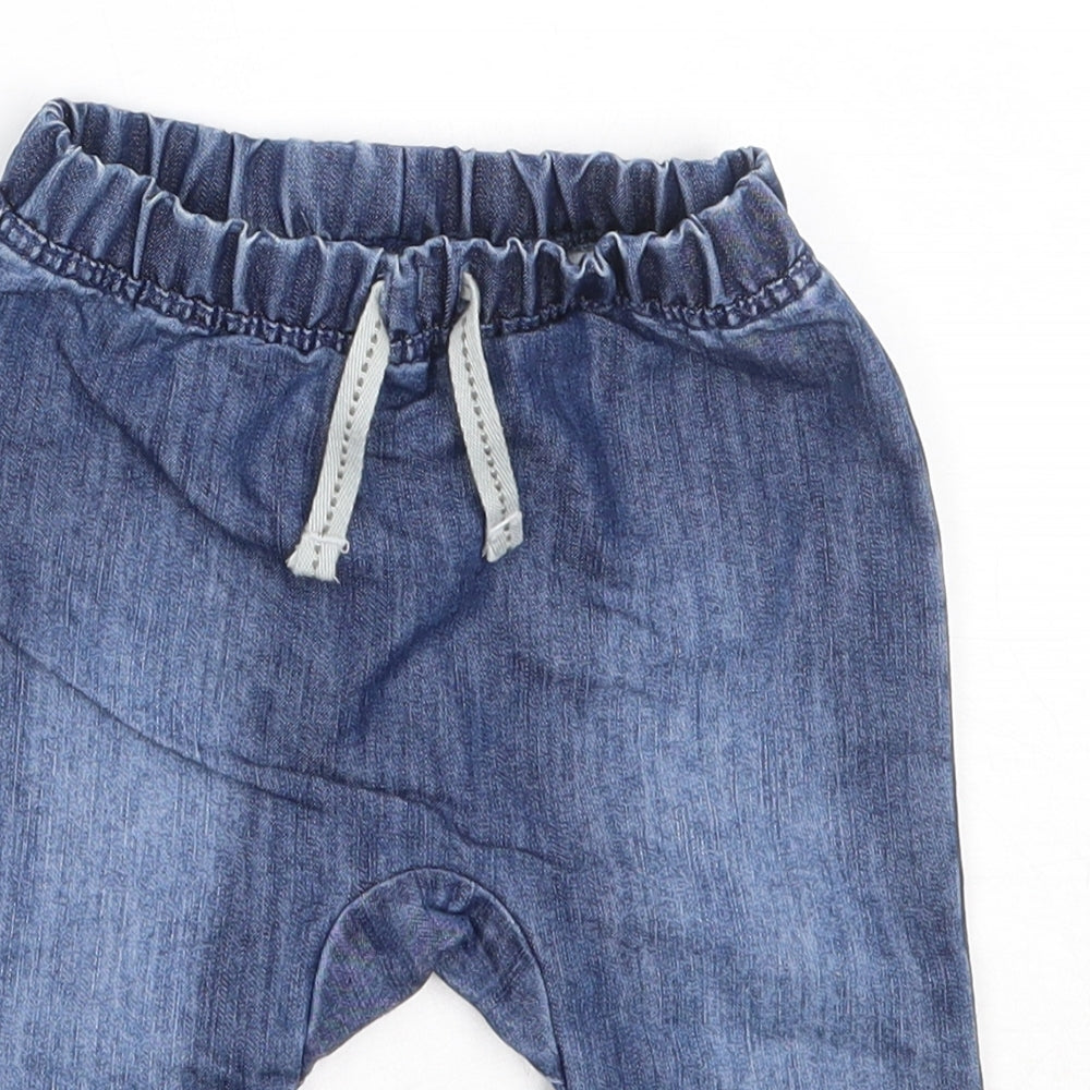 TU Boys Blue  Cotton Capri Jeans Size 6-9 Months