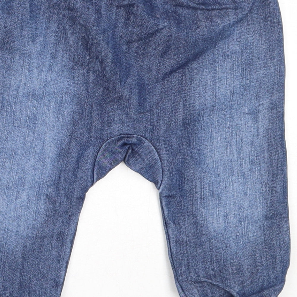 TU Boys Blue  Cotton Capri Jeans Size 6-9 Months