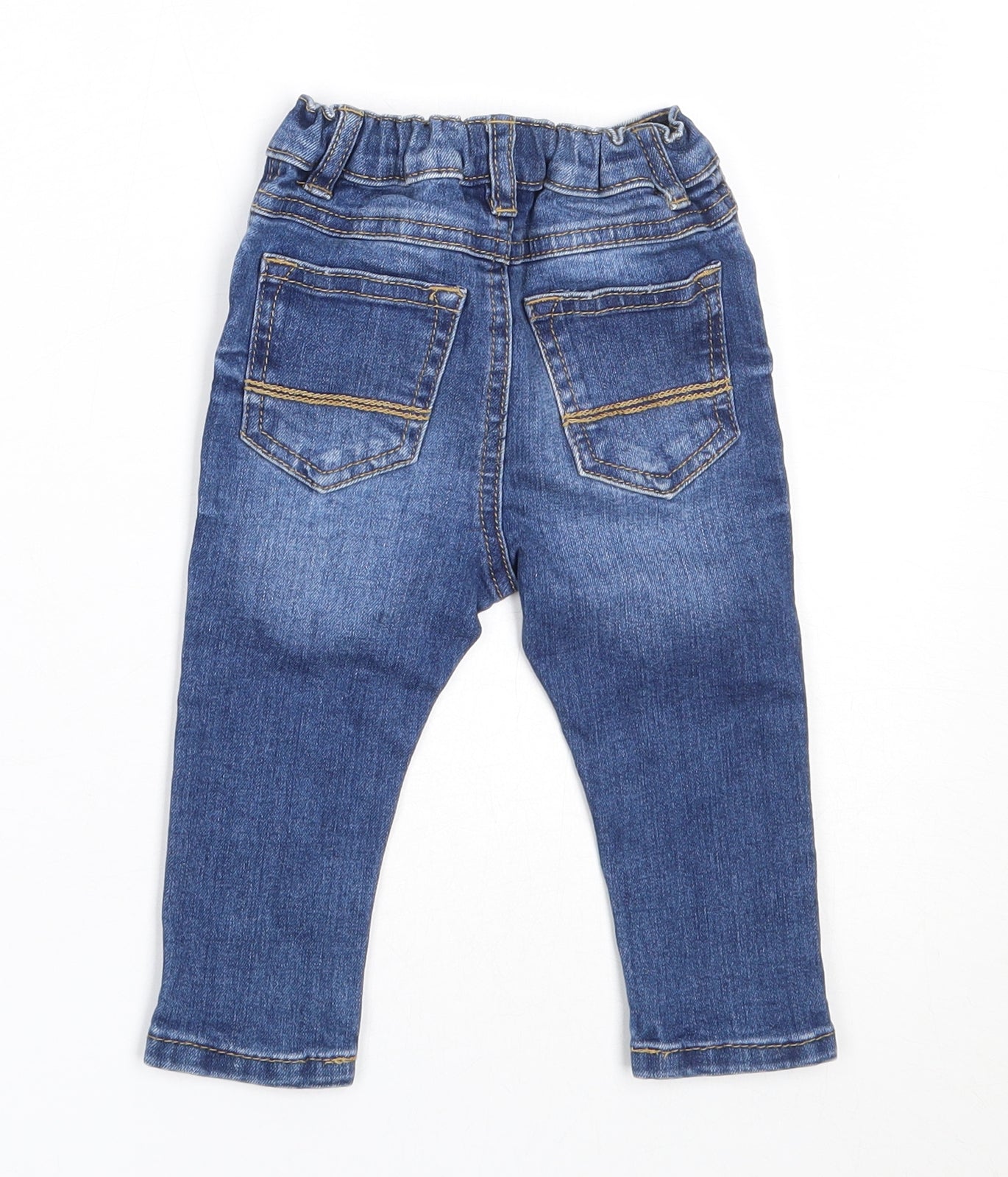 NEXT Boys Blue  Cotton Capri Jeans Size 6-9 Months