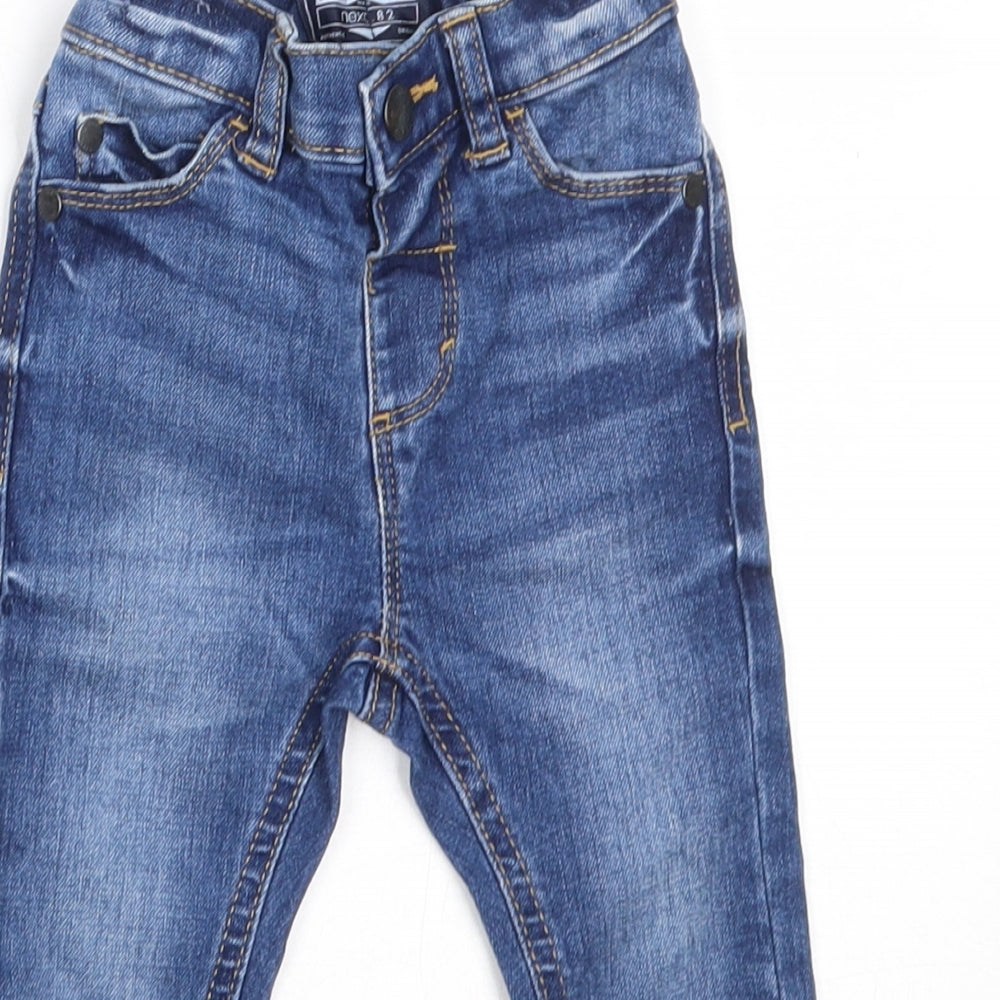 NEXT Boys Blue  Cotton Capri Jeans Size 6-9 Months