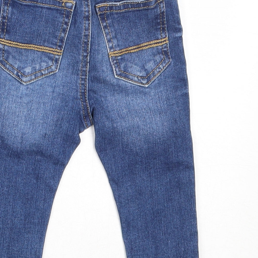 NEXT Boys Blue  Cotton Capri Jeans Size 6-9 Months