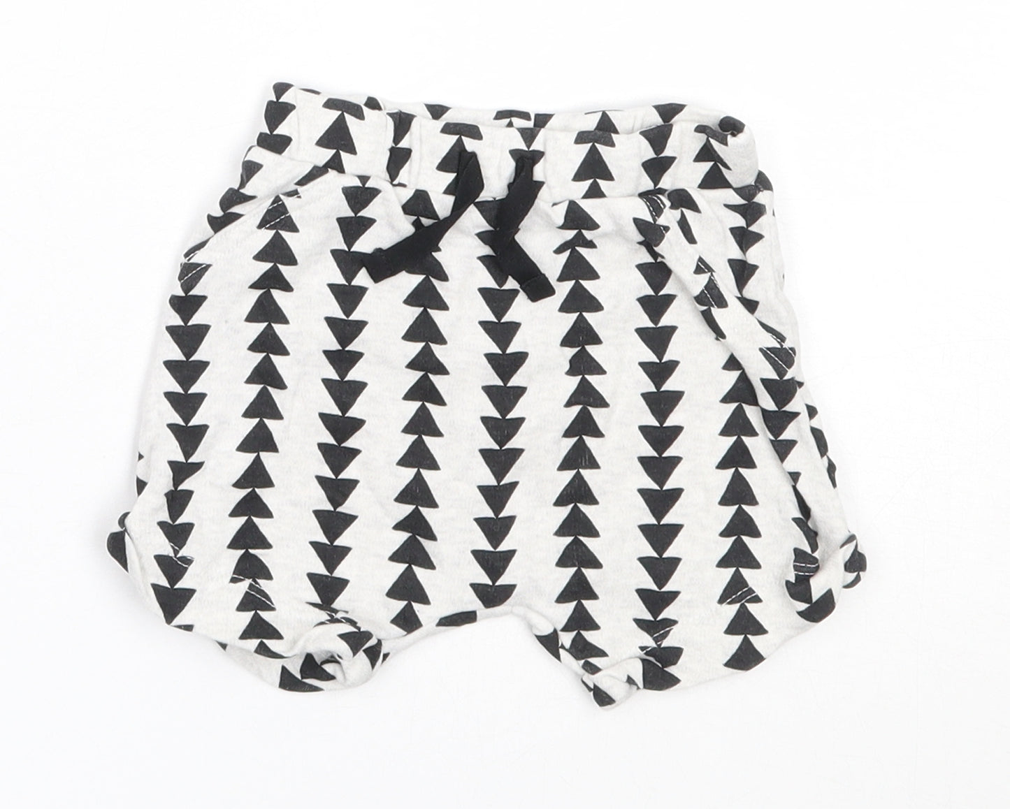 George Girls Grey  Cotton Cropped Trousers Size 3-6 Months   - shorts