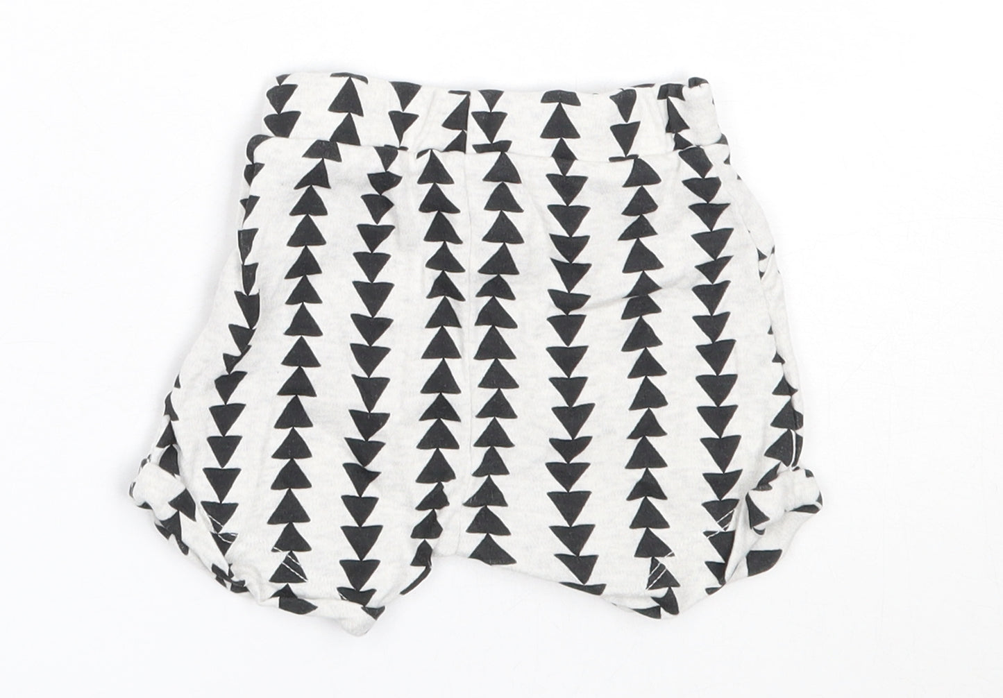George Girls Grey  Cotton Cropped Trousers Size 3-6 Months   - shorts