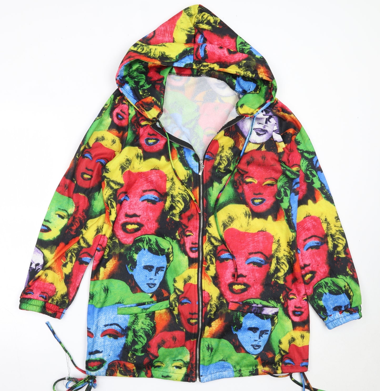 Preworn Womens Multicoloured  Cotton Full Zip Hoodie Size XL  Zip - madonna