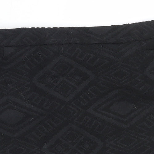 NEXT Womens Black  Cotton Mini Skirt Size 38