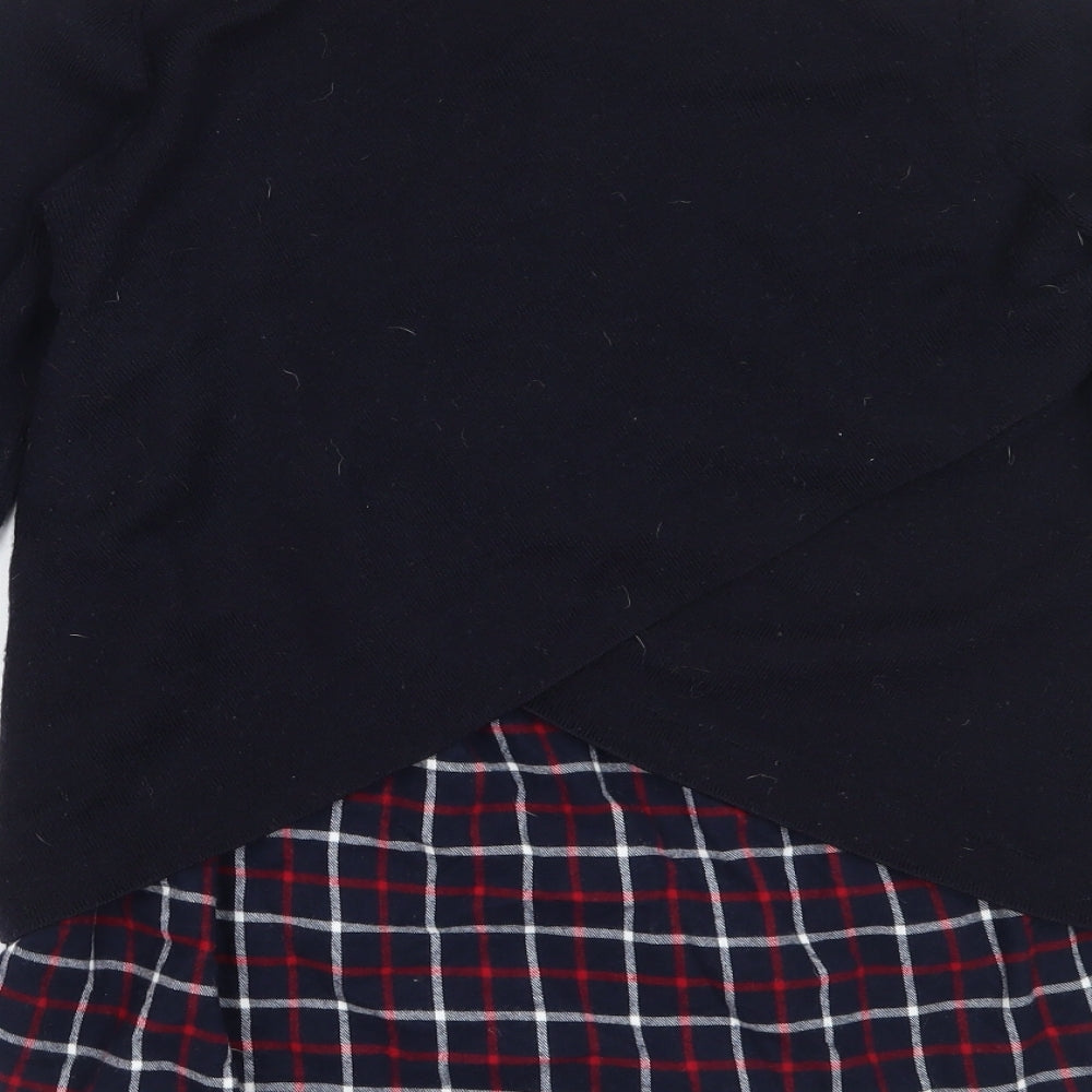 Whistles Womens Blue Round Neck  Acrylic Pullover Jumper Size 12