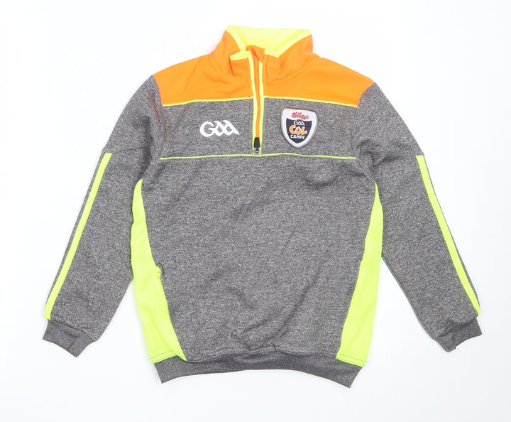 O'Neills Boys Grey Polyester Henley Sweatshirt Size 2 Years