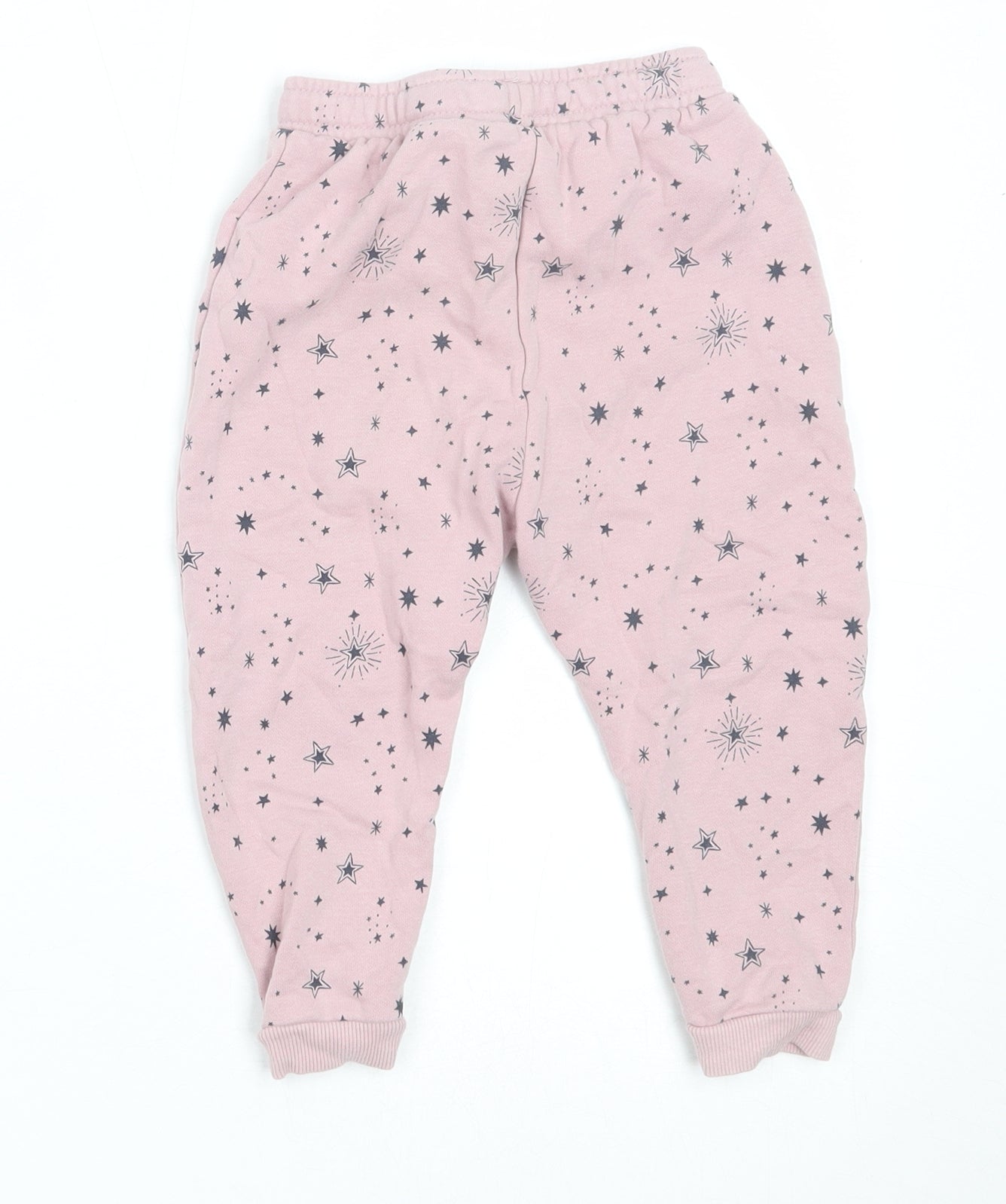 George Girls Pink  Cotton Jogger Trousers Size 2-3 Years  Regular