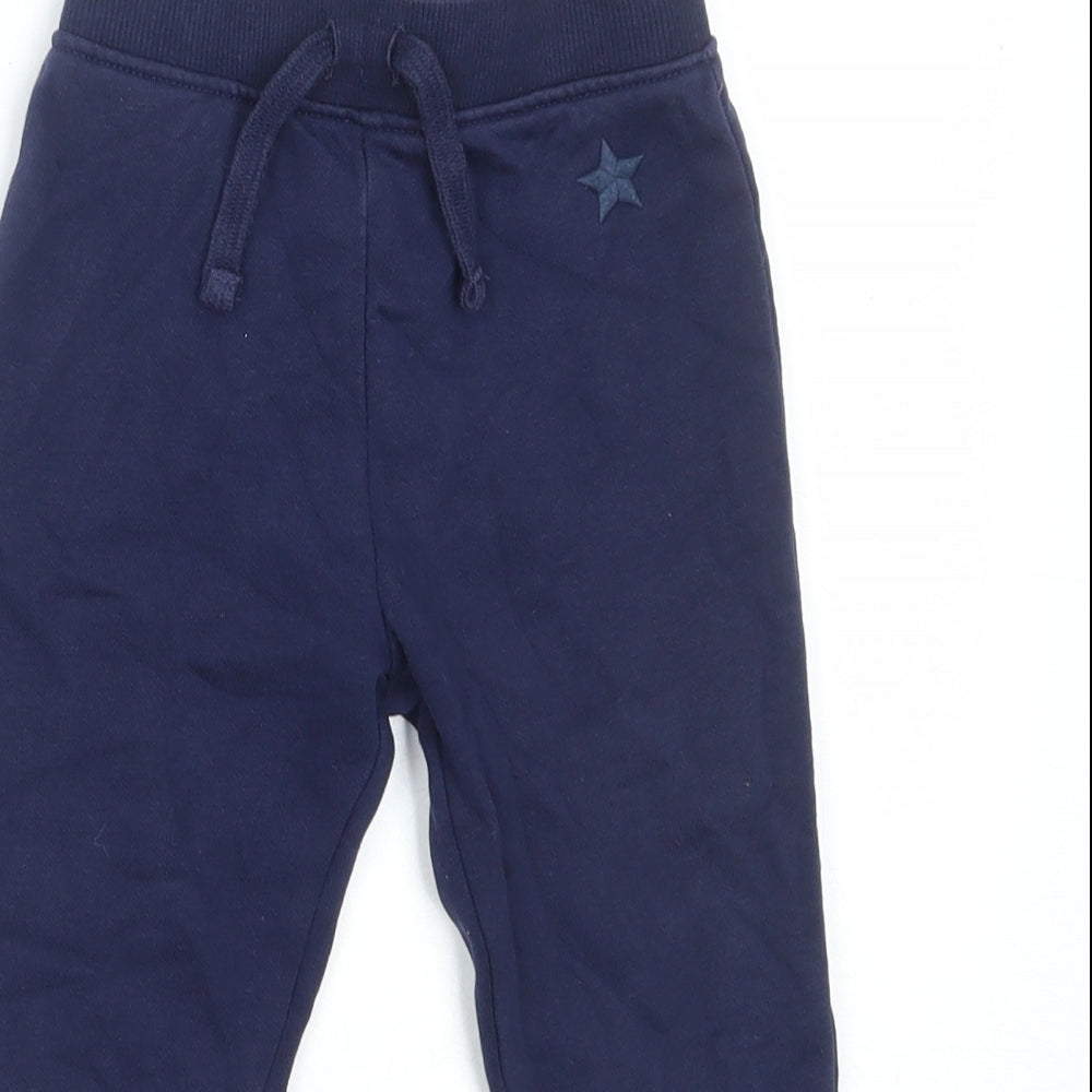 Dunnes Stores Girls Blue  Cotton Jogger Trousers Size 2-3 Years  Regular