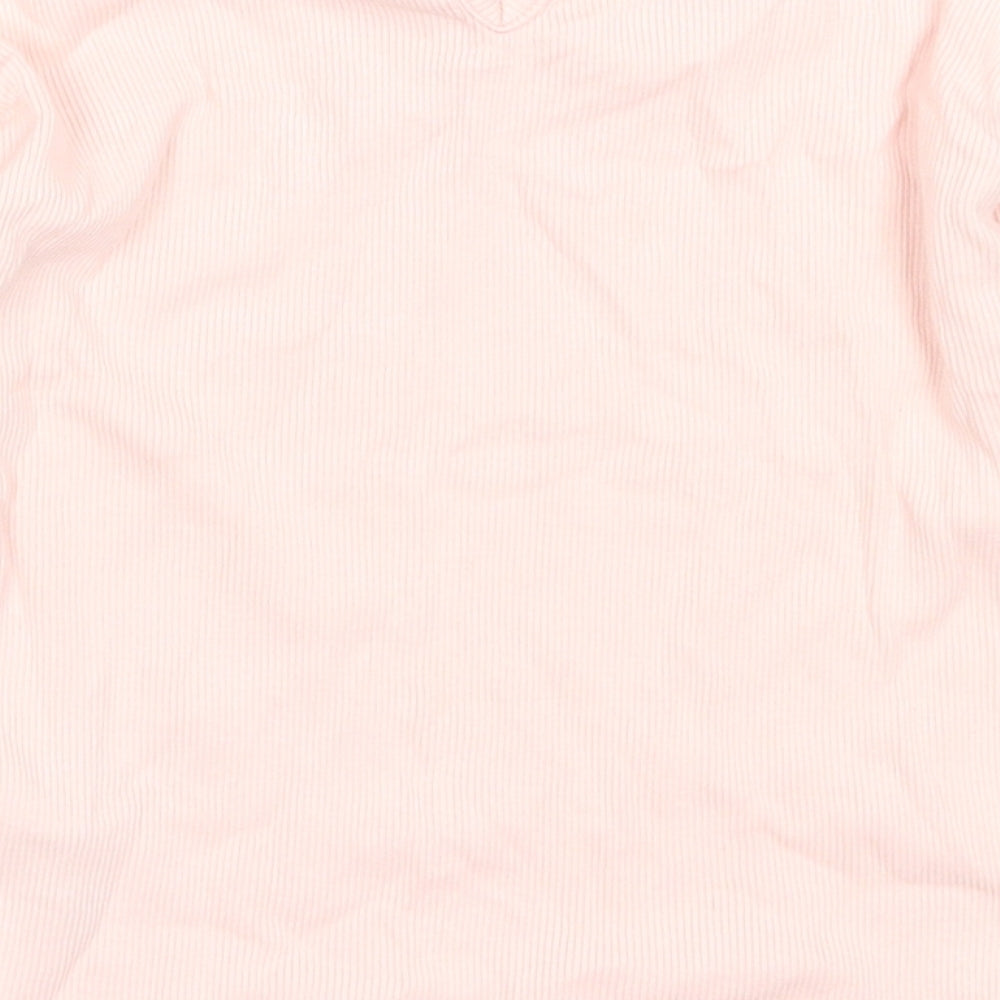 George Girls Pink  Cotton Basic T-Shirt Size 2-3 Years Round Neck