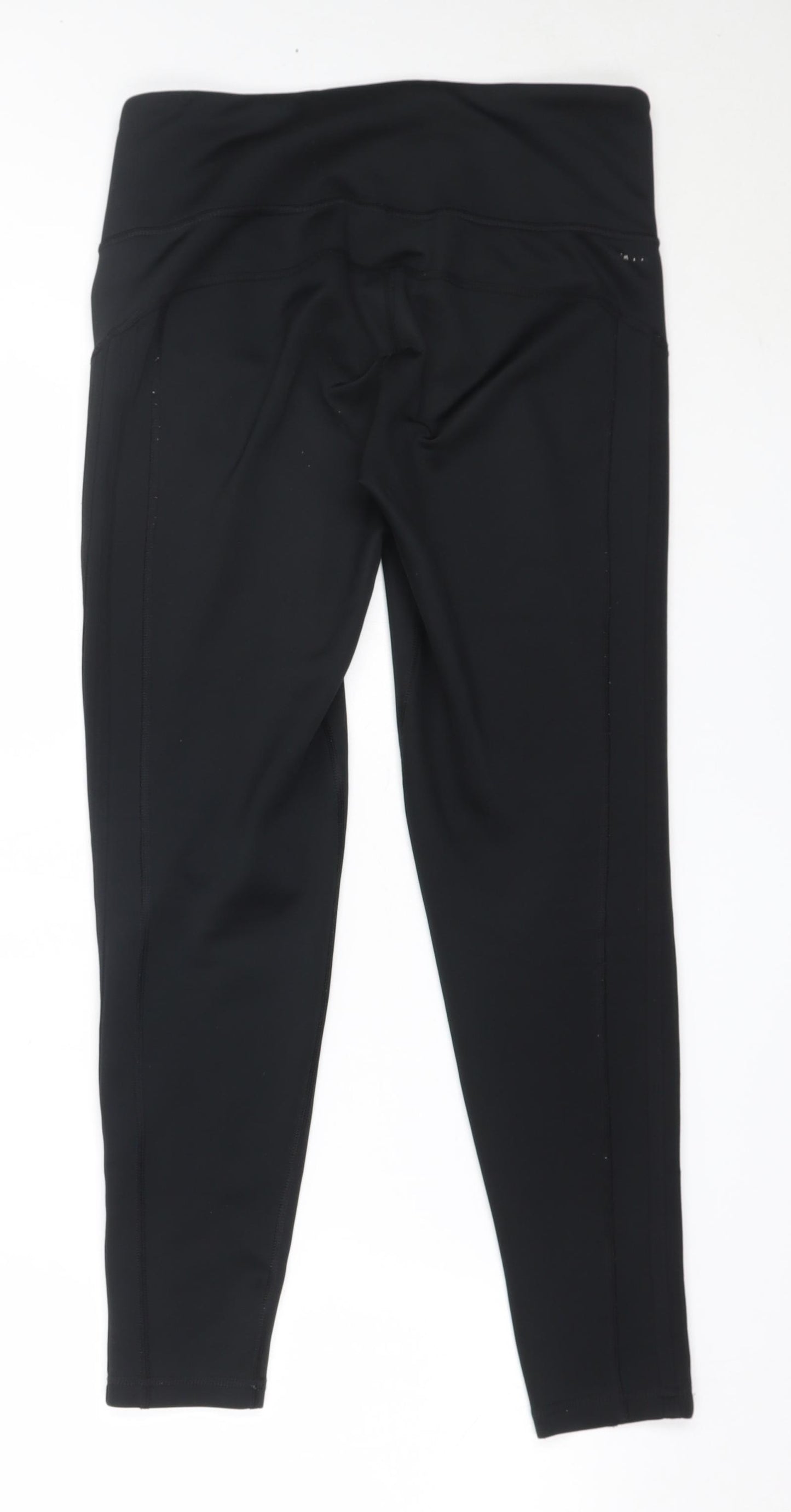 adidas Womens Black  Polyester Capri Leggings Size M L25.5 in Regular