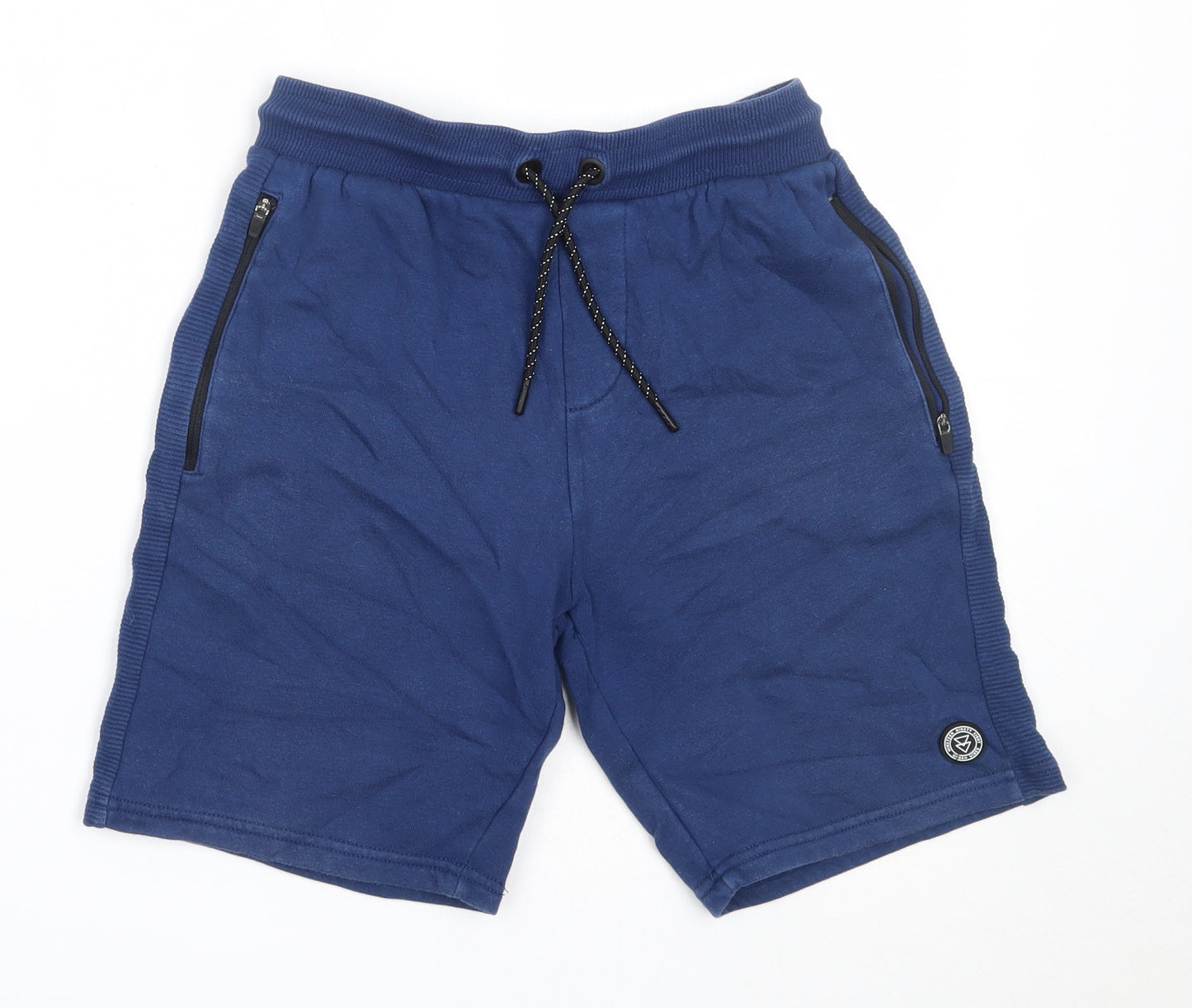 George Boys Blue  Cotton Sweat Shorts Size 11-12 Years  Regular