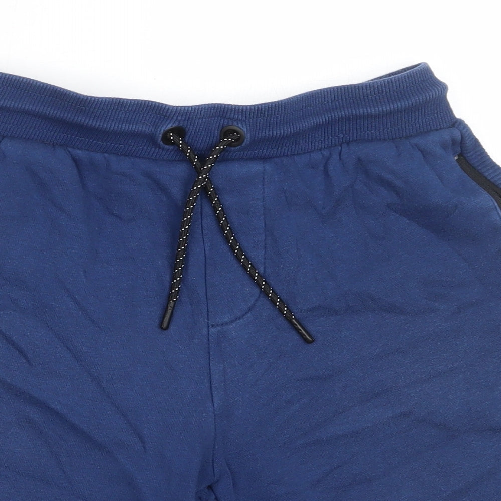 George Boys Blue  Cotton Sweat Shorts Size 11-12 Years  Regular