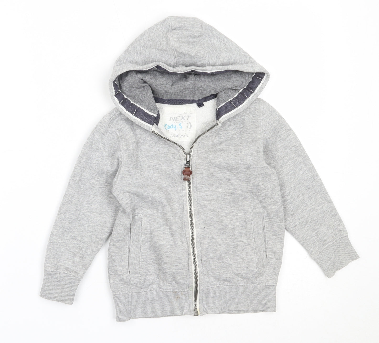 NEXT Boys Grey  Cotton Full Zip Hoodie Size 2-3 Years