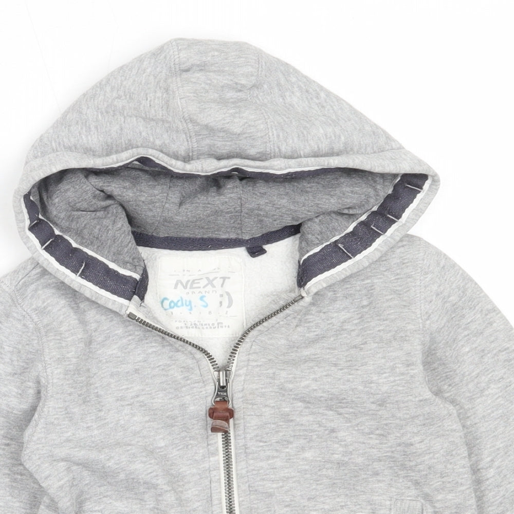 NEXT Boys Grey  Cotton Full Zip Hoodie Size 2-3 Years