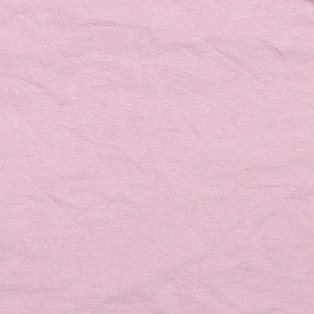 Candy Couture Girls Purple  Cotton Basic T-Shirt Size 13 Years Round Neck