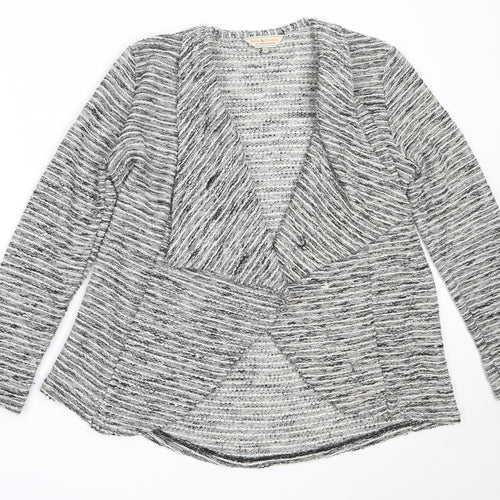 Dorothy Perkins Womens Grey Round Neck  Polyester Cardigan Jumper Size 12