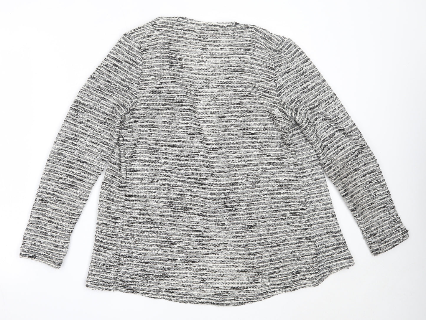 Dorothy Perkins Womens Grey Round Neck  Polyester Cardigan Jumper Size 12