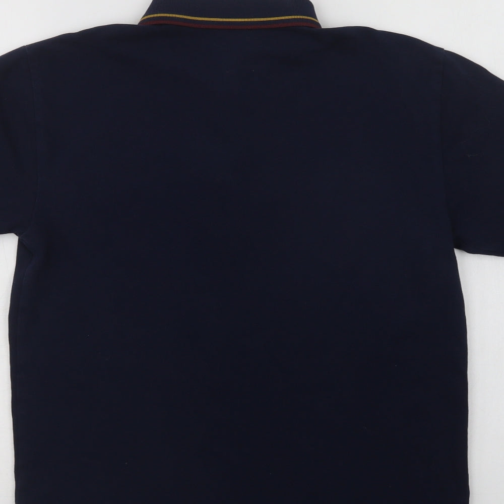 NEXT Mens Blue  Cotton  Polo Size S Collared Button