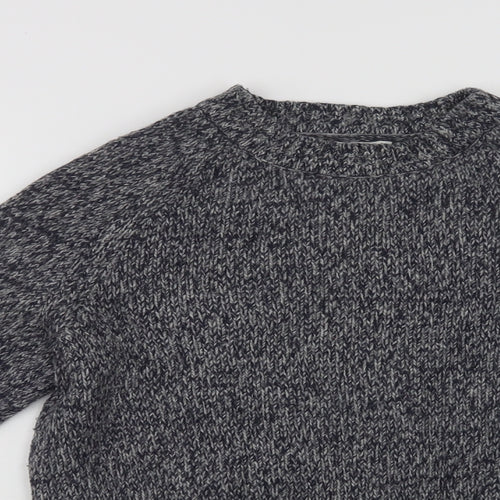 John Partridge Mens Blue Crew Neck  Wool Pullover Jumper Size M