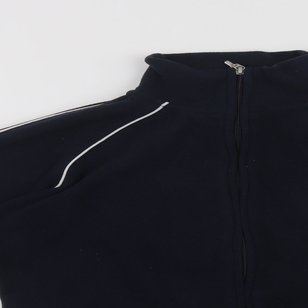 Reebok Womens Blue  Polyester Full Zip Sweatshirt Size 14  Zip