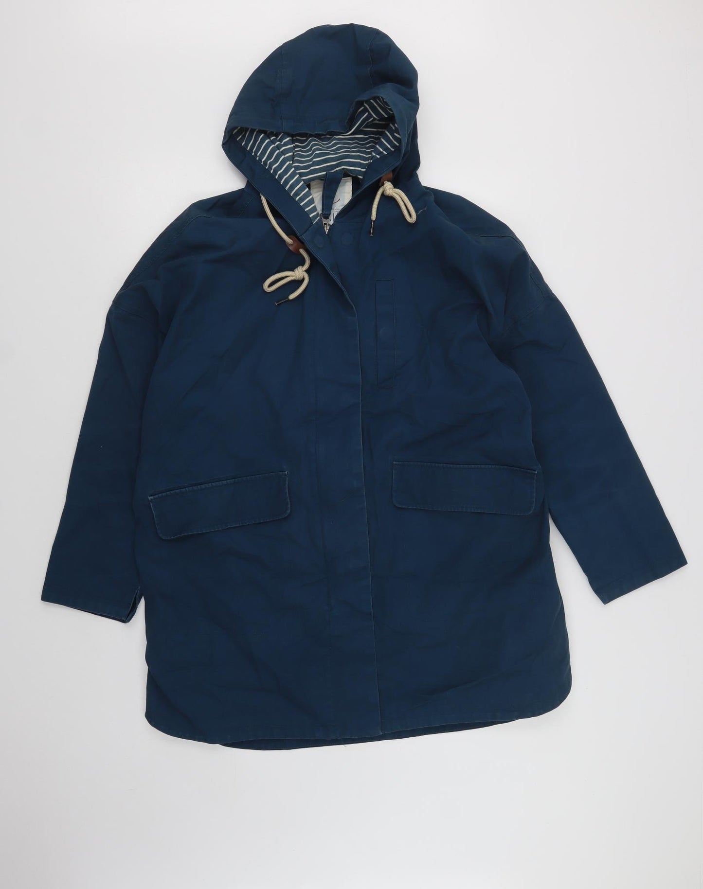 Seasalt Cornwall Womens Green   Rain Coat Coat Size 10  Zip