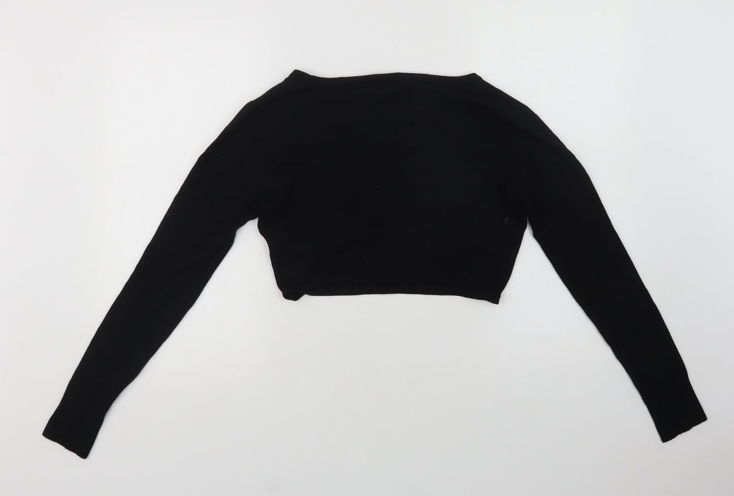 Banned Apparel Womens Black V-Neck  Viscose Shrug Jumper Size M   - Cupcake