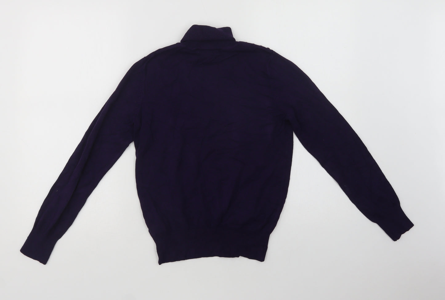 Wallis Womens Purple Roll Neck  Viscose Pullover Jumper Size 10