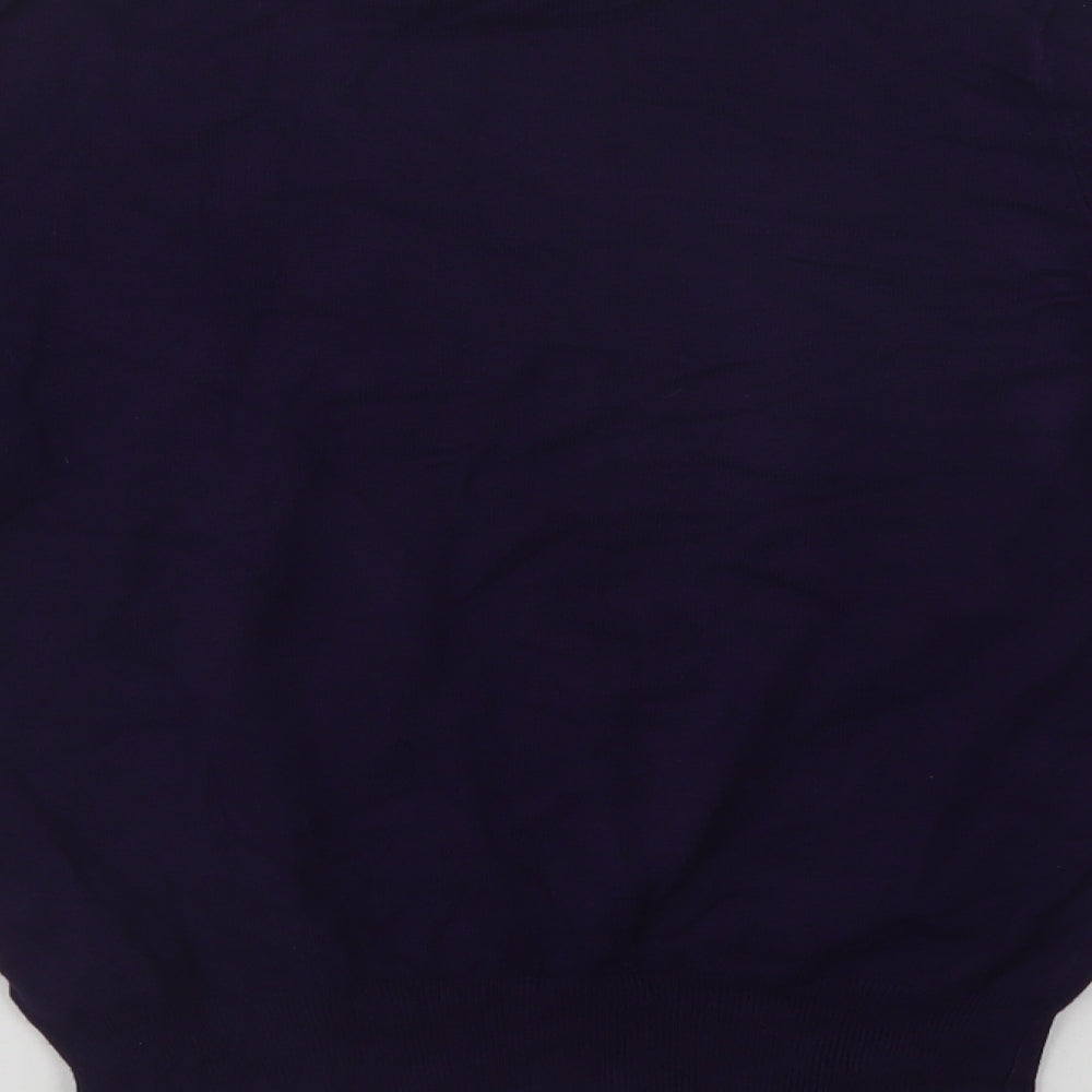 Wallis Womens Purple Roll Neck  Viscose Pullover Jumper Size 10