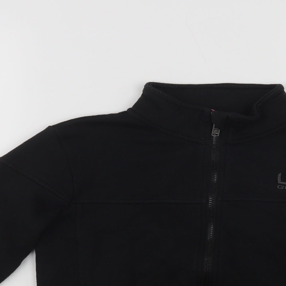 LA Gear Girls Black  Polyester Full Zip Sweatshirt Size 8-9 Years  Zip