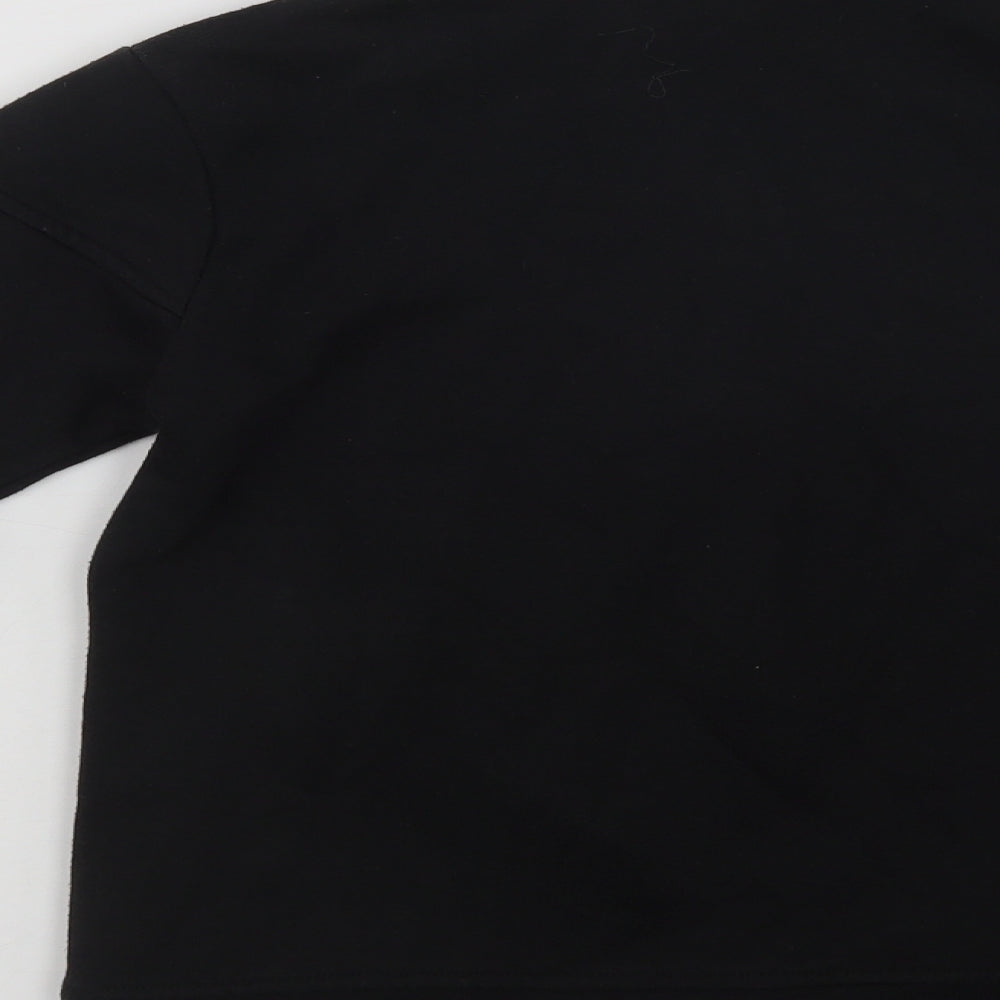 LA Gear Girls Black  Polyester Full Zip Sweatshirt Size 8-9 Years  Zip
