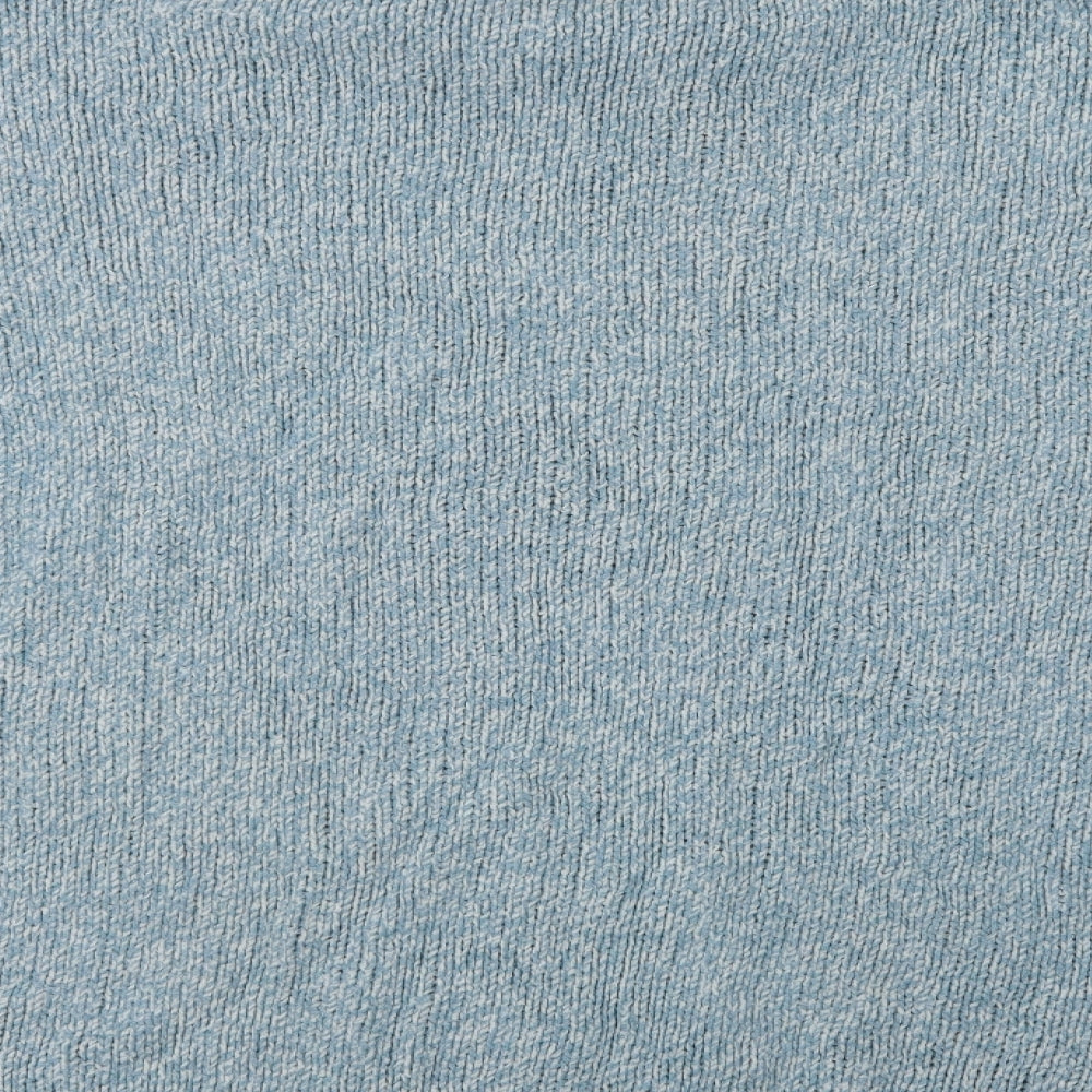 Marks and Spencer Womens Blue Roll Neck  Cotton Pullover Jumper Size XL