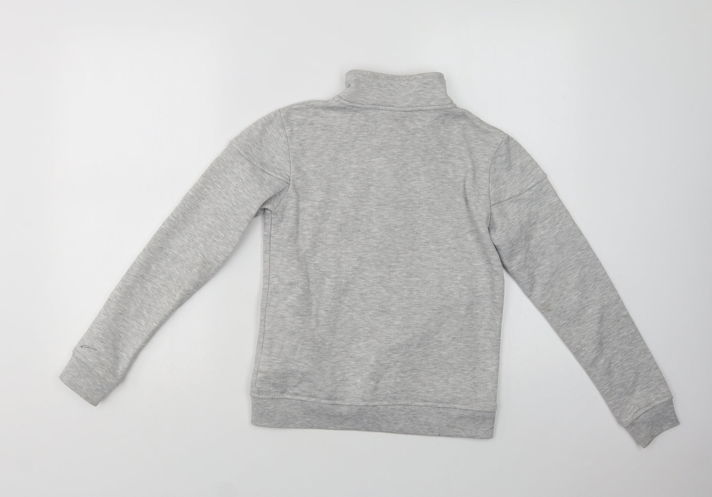 LA Gear Girls Grey  Polyester Full Zip Sweatshirt Size 9-10 Years  Zip