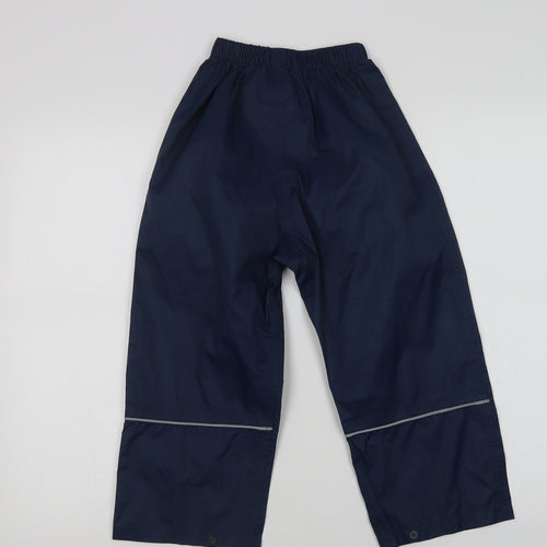 Regatta Boys Blue  Polyester Rain Trousers Trousers Size 5-6 Years  Regular