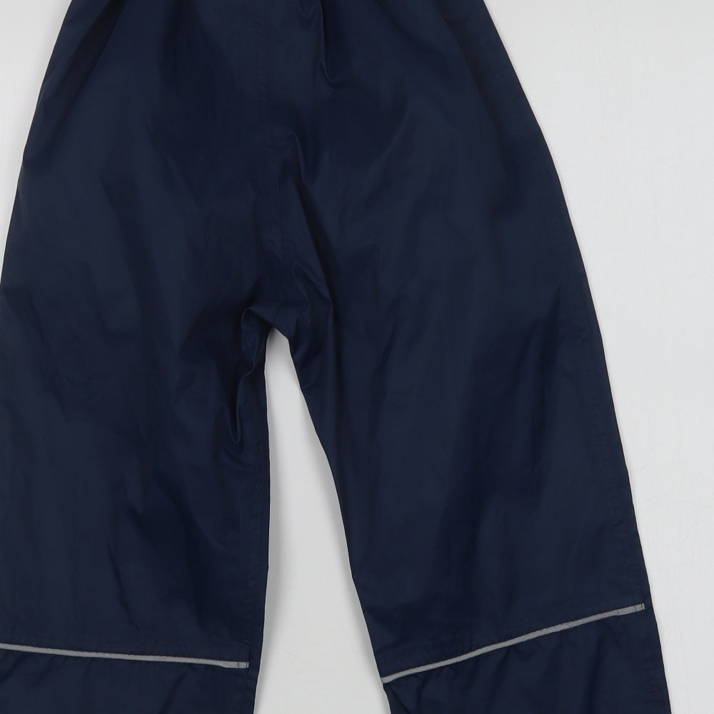 Regatta Boys Blue  Polyester Rain Trousers Trousers Size 5-6 Years  Regular