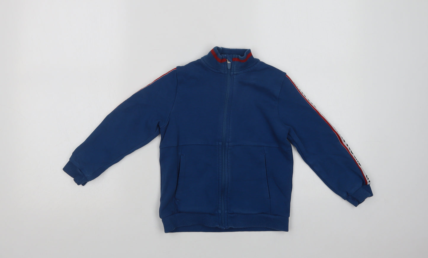 Nutmeg Boys Blue  Cotton Full Zip Sweatshirt Size 4-5 Years  Zip - Little Legend