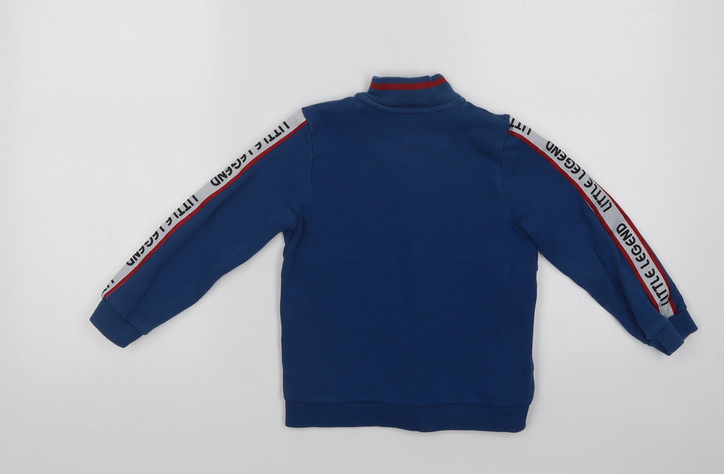 Nutmeg Boys Blue  Cotton Full Zip Sweatshirt Size 4-5 Years  Zip - Little Legend