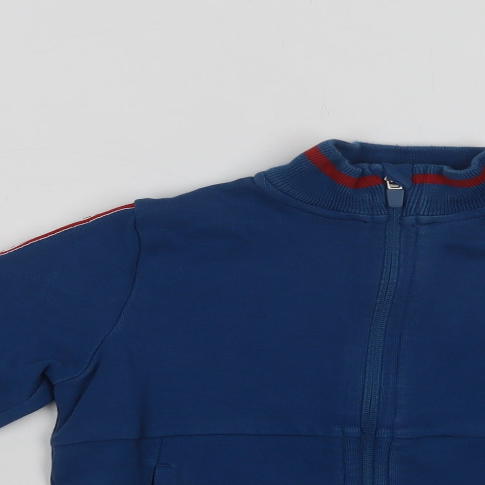 Nutmeg Boys Blue  Cotton Full Zip Sweatshirt Size 4-5 Years  Zip - Little Legend