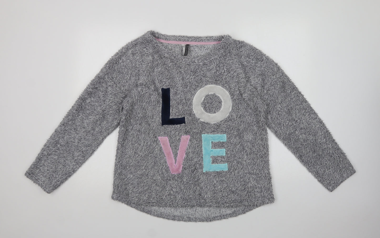 Jaclyn Intimates Womens Grey  Polyester Top Pyjama Top Size L   - Love