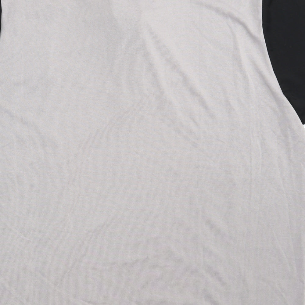 Tom Hagan Mens Grey  Cotton  Polo Size 2XL Collared Button - Colourblock