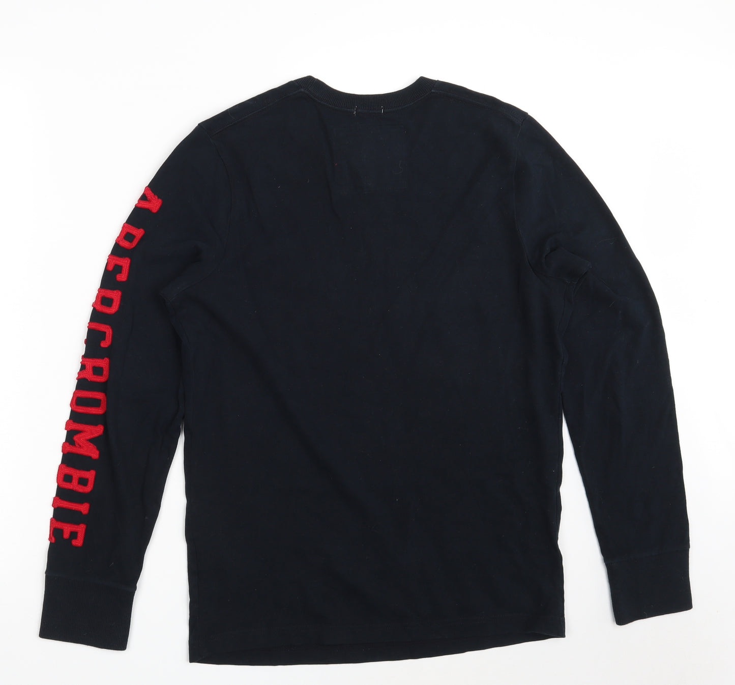 Abercrombie & Fitch Mens Blue  Cotton Pullover Sweatshirt Size S