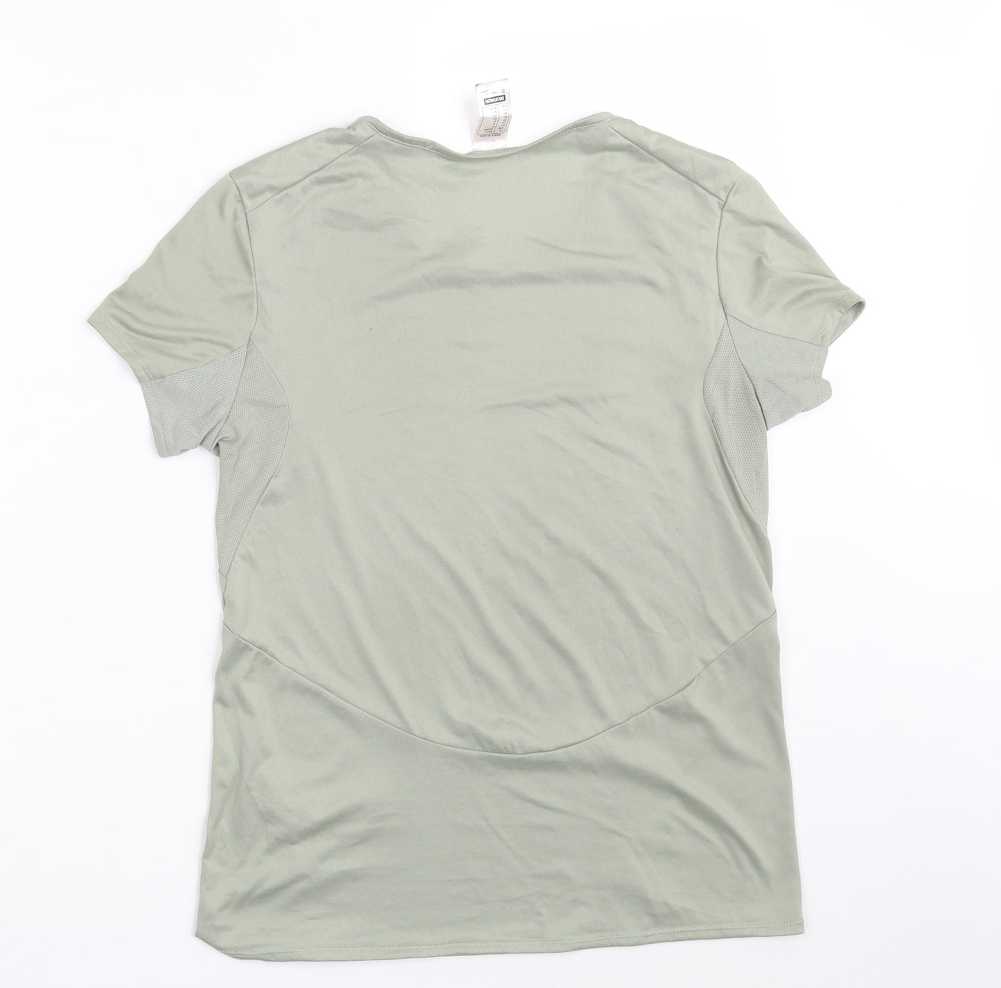 Quechua Womens Green  Nylon Basic Casual Size S Round Neck