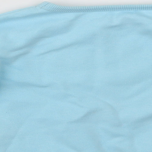 Dunnes Stores Baby Blue  Cotton Pullover Jumper Size 12-18 Months   - Dinosaur