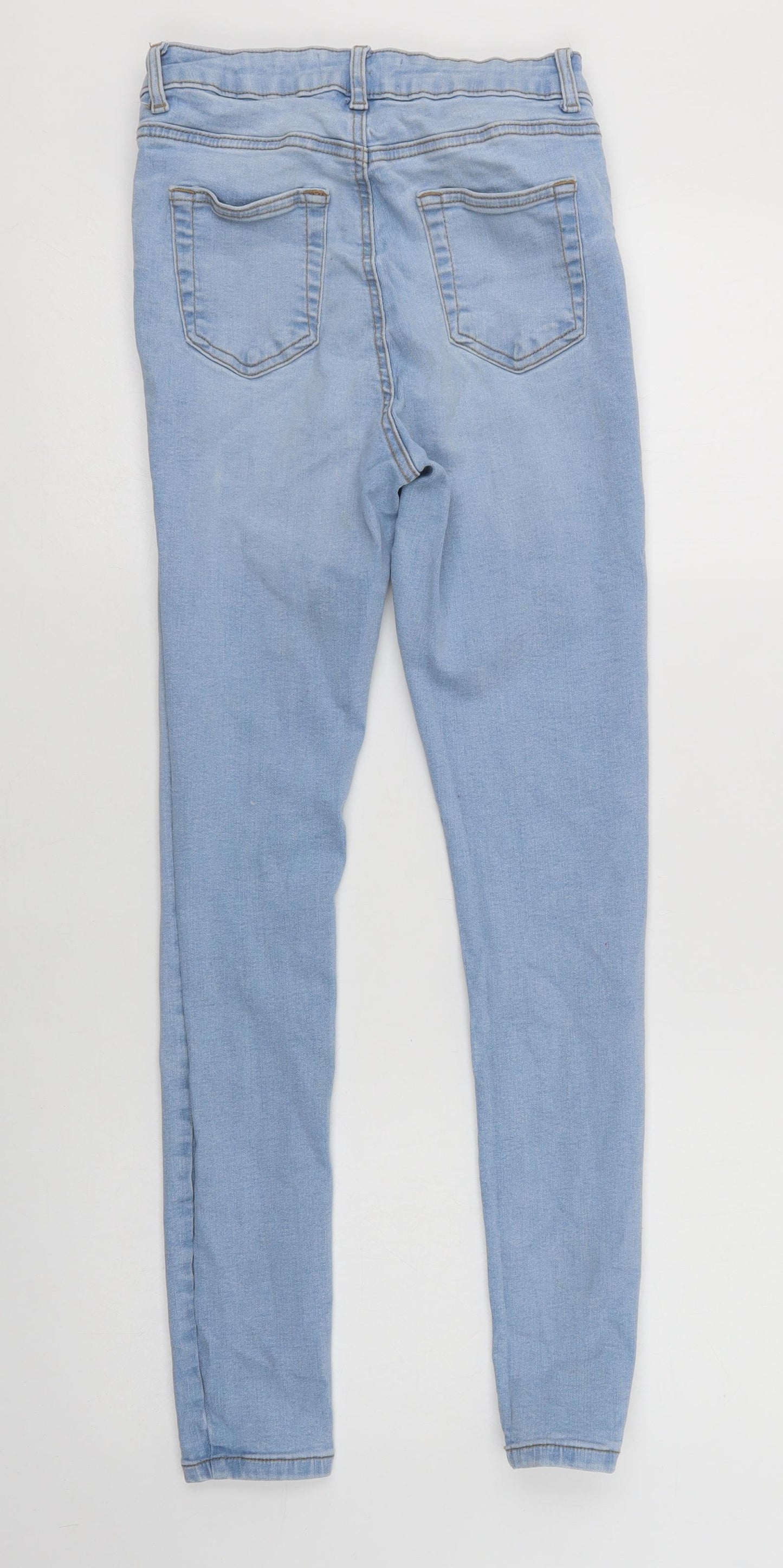 Primark Womens Blue  Cotton Jegging Jeans Size 10 L29 in Regular Button