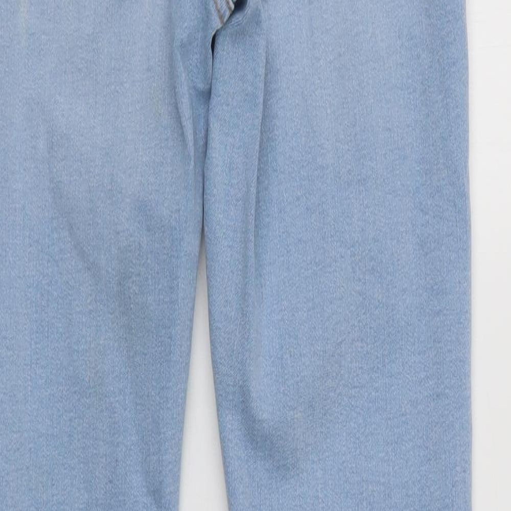 Primark Womens Blue  Cotton Jegging Jeans Size 10 L29 in Regular Button