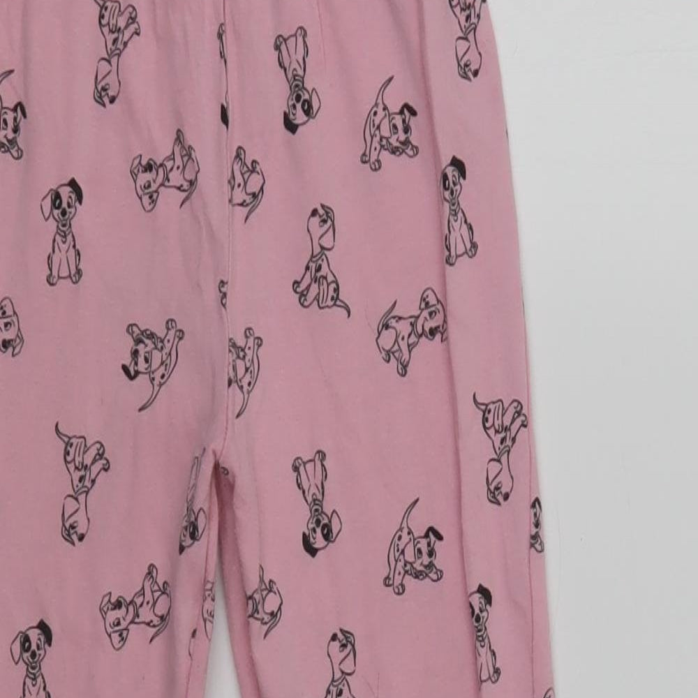 Very Girls Pink Geometric Cotton  Pyjama Pants Size 6-7 Years   - Dalmatian Print