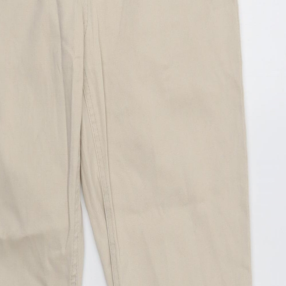 Dunnes Stores Womens Beige  Cotton Jegging Jeans Size 14 L28 in Regular