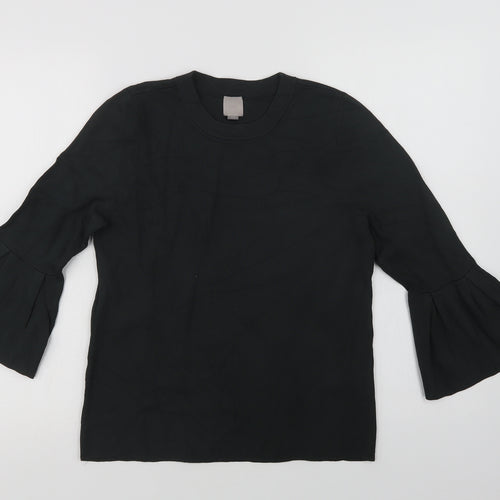 H&M Womens Green Crew Neck  Viscose Pullover Jumper Size M