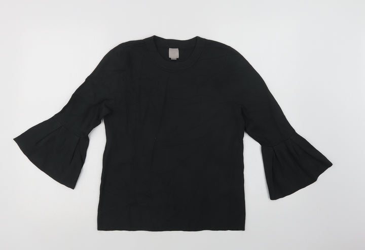 H&M Womens Green Crew Neck Viscose Pullover Jumper Size M