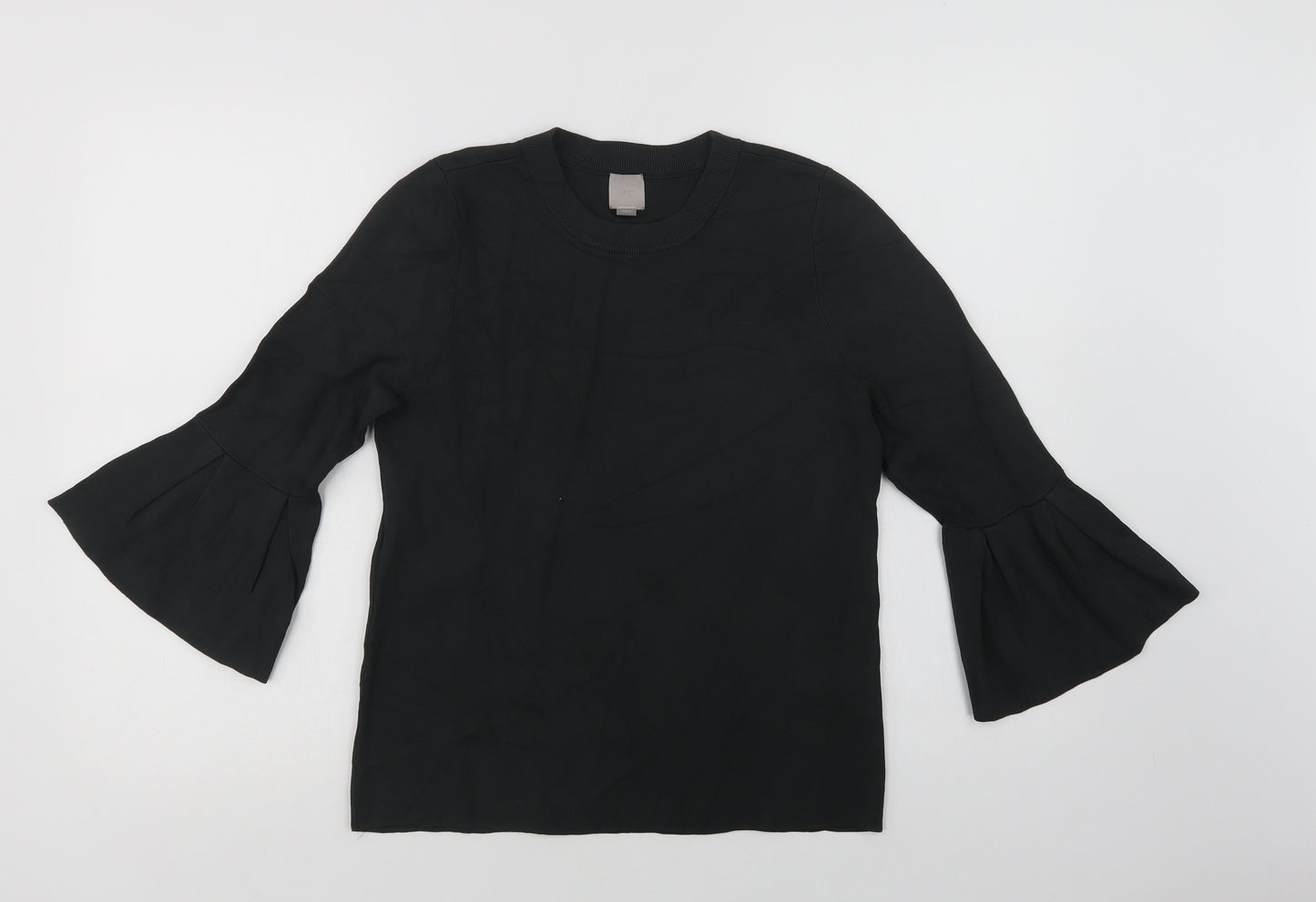 H&M Womens Green Crew Neck  Viscose Pullover Jumper Size M